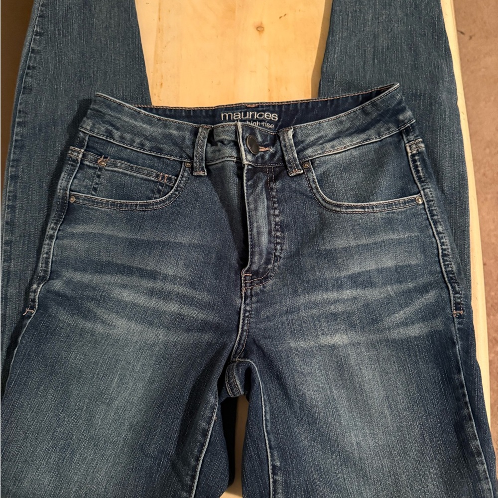 Maurices Women's Classic Blue Straight Leg Jeans